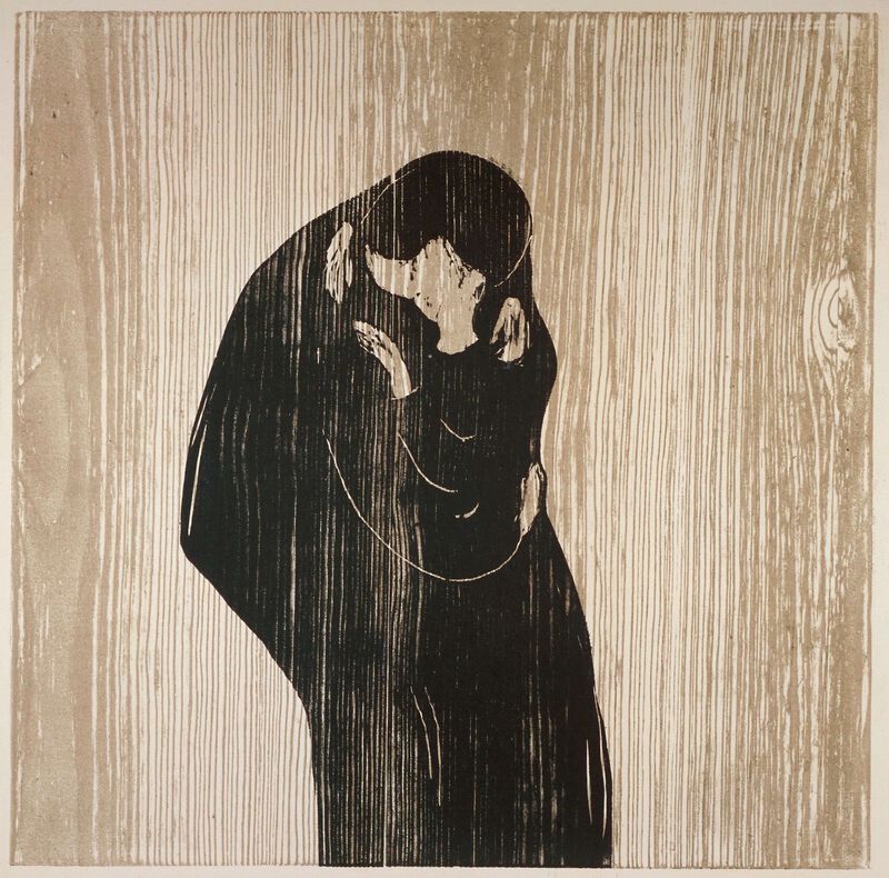 版画/Edvard Munch - The Kiss, 1902预览图