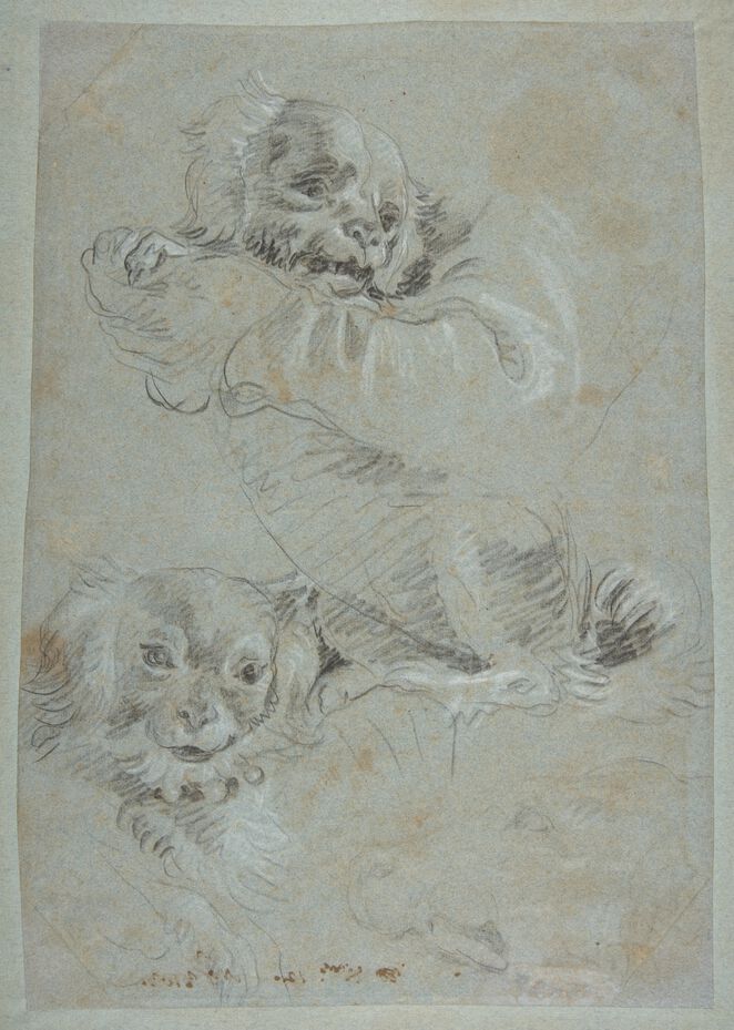 Giovanni Domenico Tiepolo--Three Dogs, after Paolo Veronese缩略图
