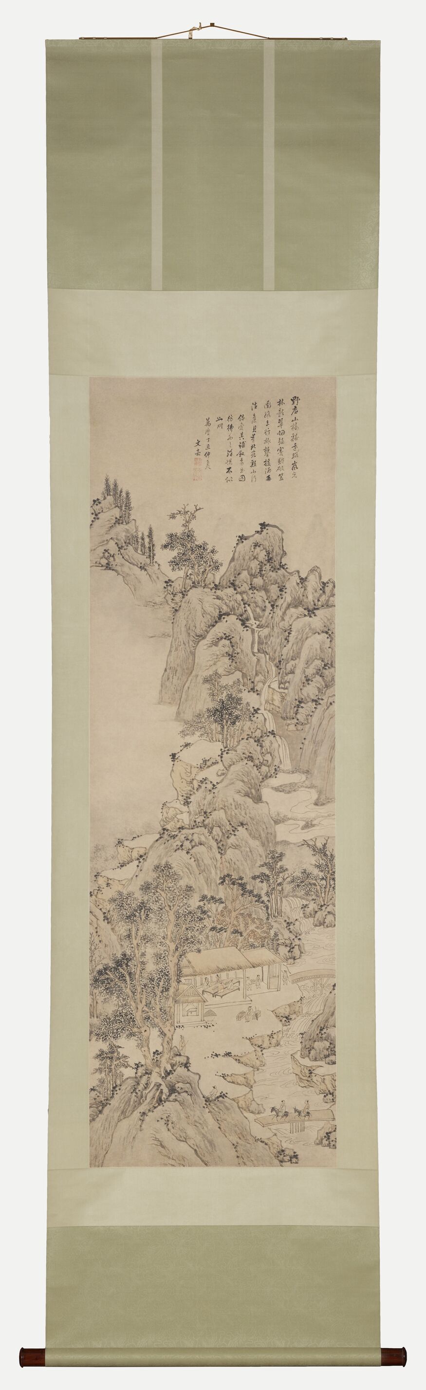 仿董源山水预览图