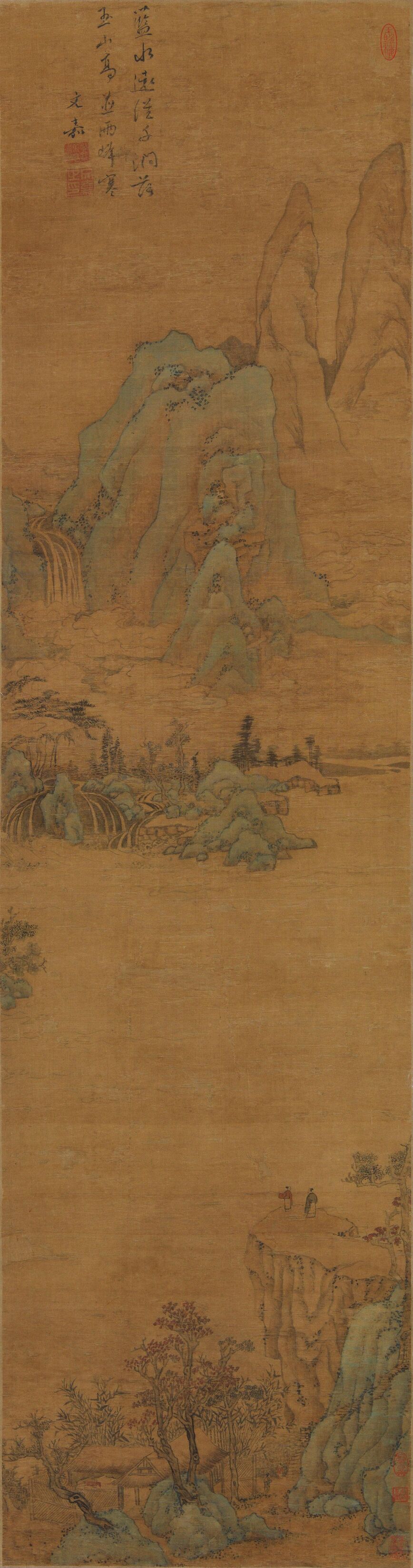 青绿山水图预览图