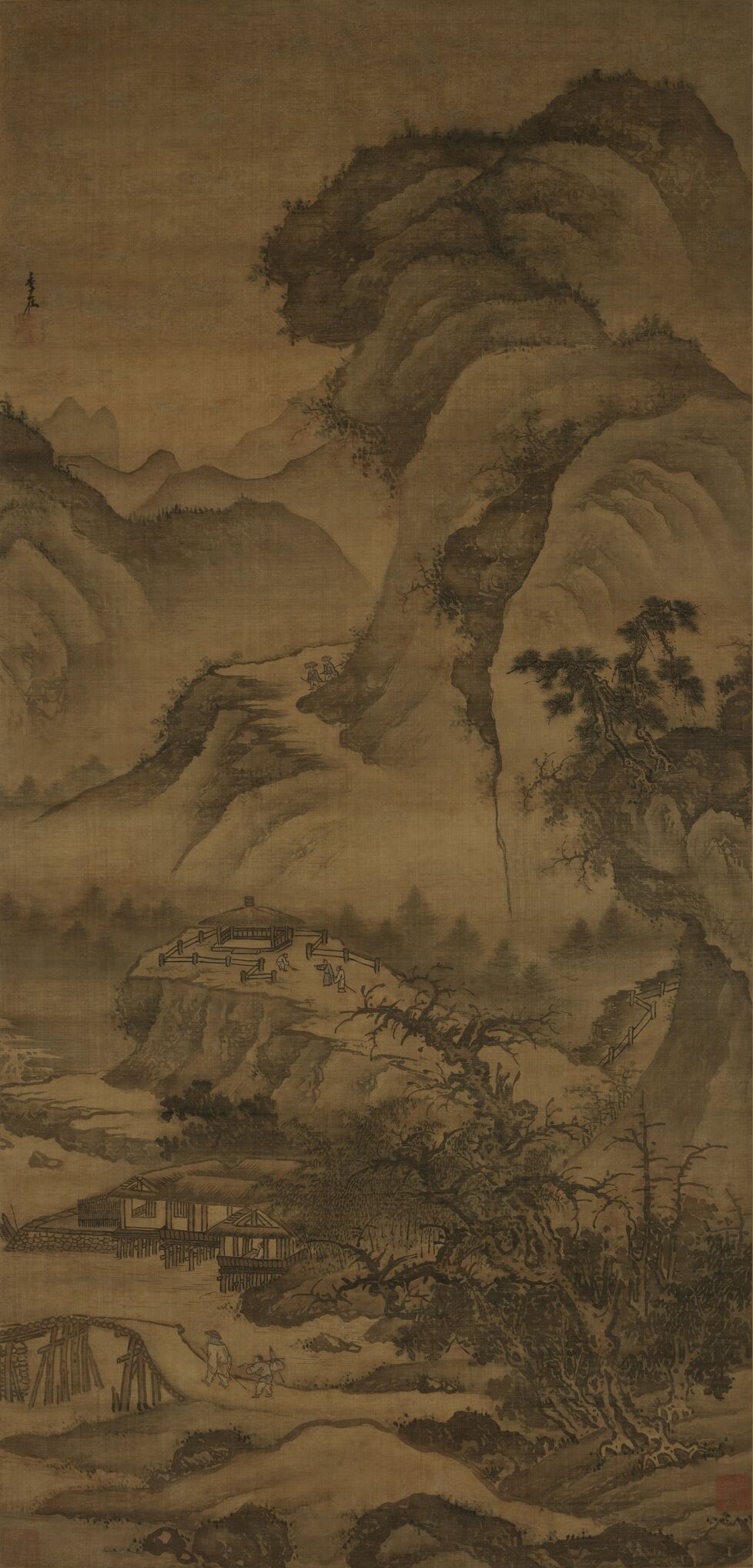 崇山水榭图缩略图