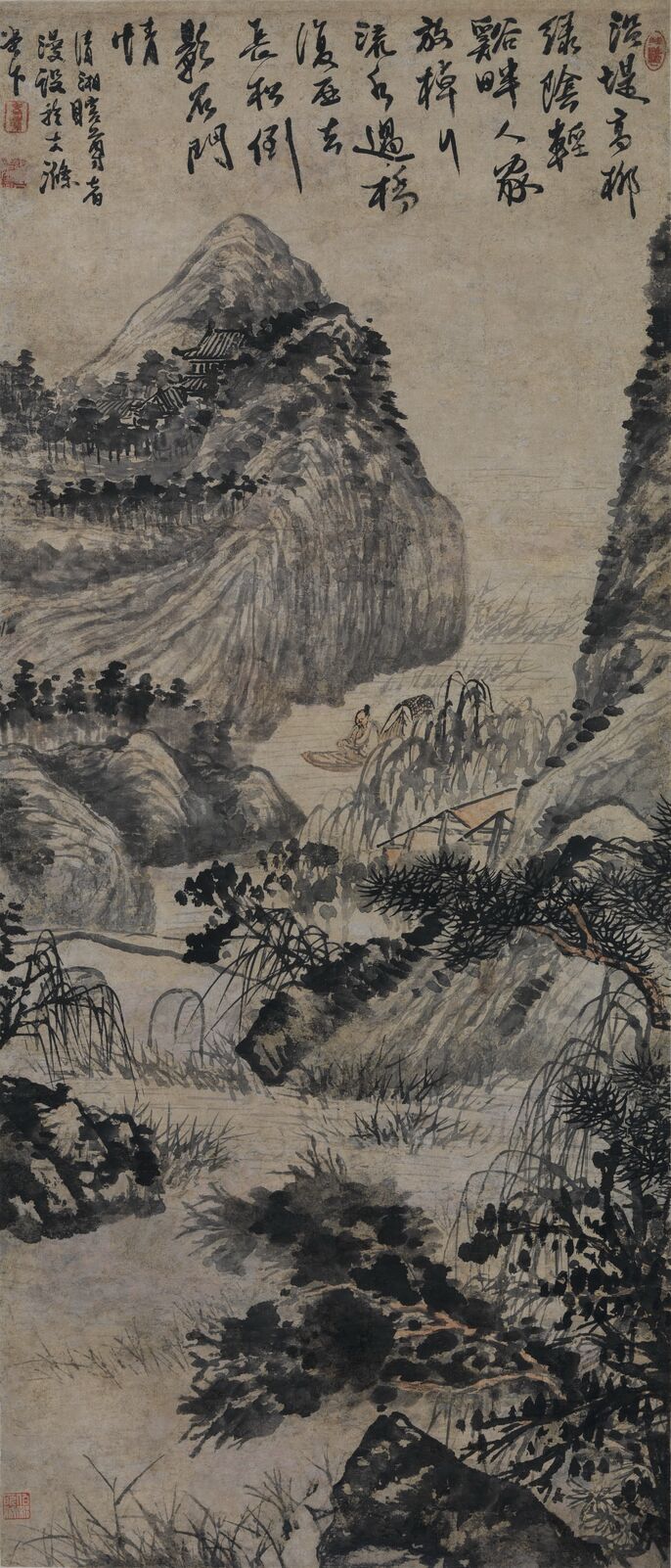 柳溪行舟图预览图