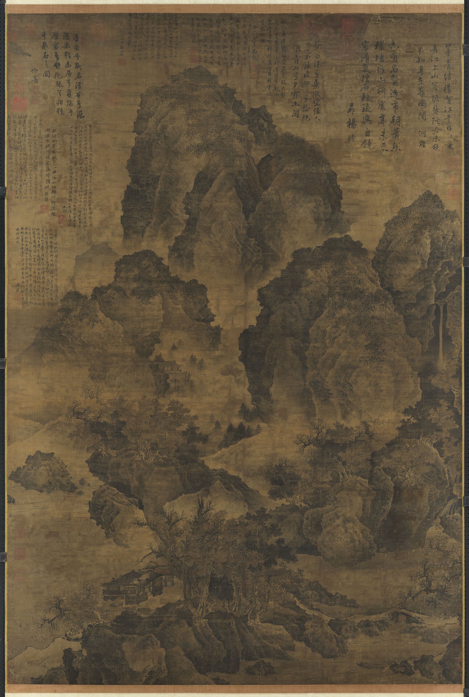 临流独坐图预览图