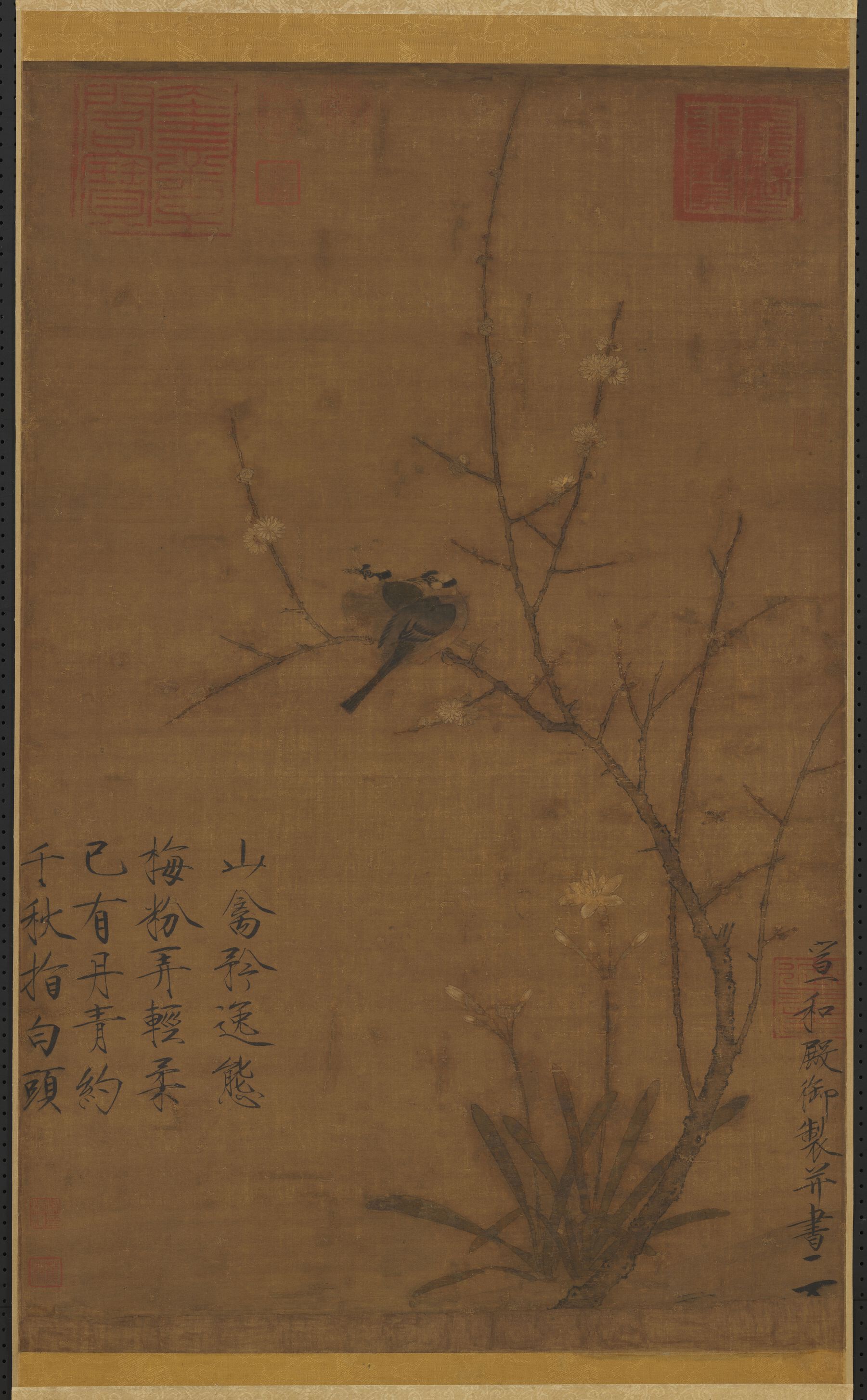 腊梅山禽图预览图