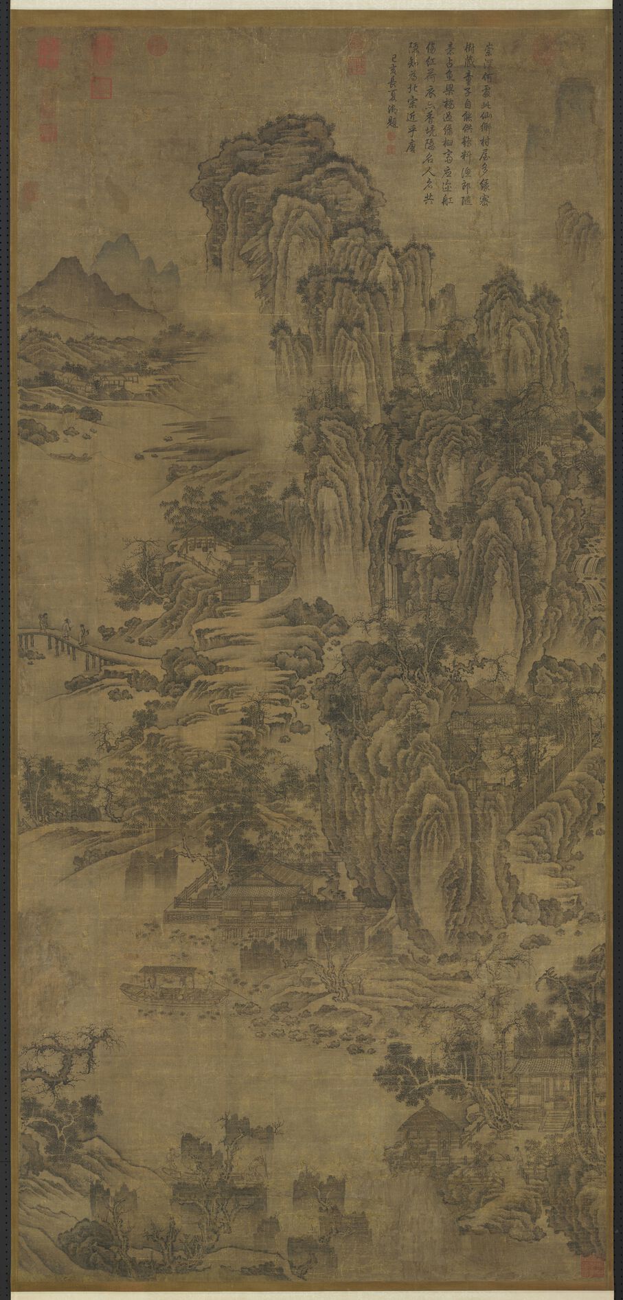 深山饲鹤图预览图