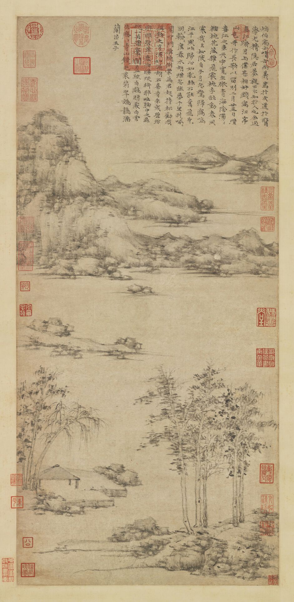 江亭山色图预览图