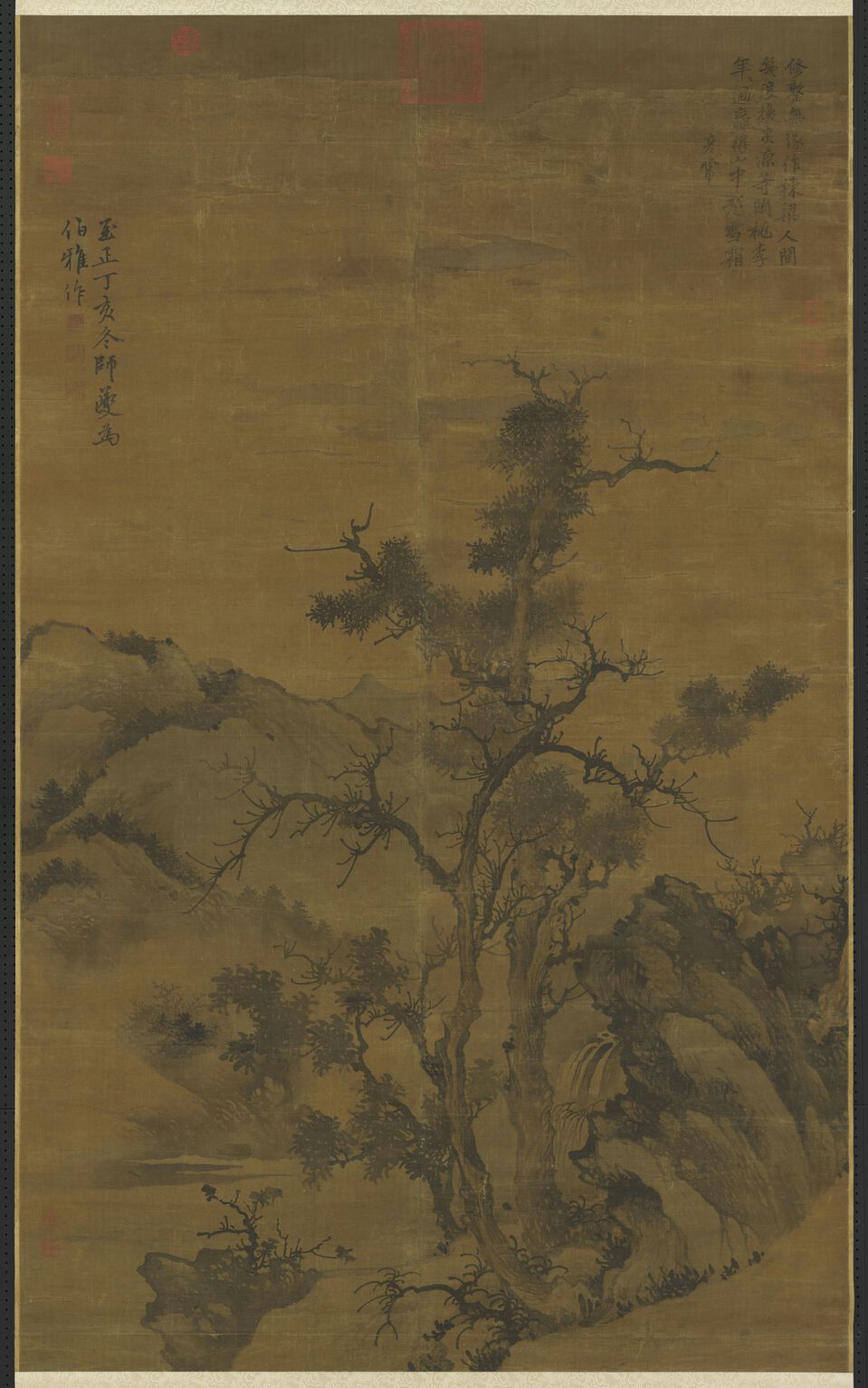 古木飞泉图缩略图