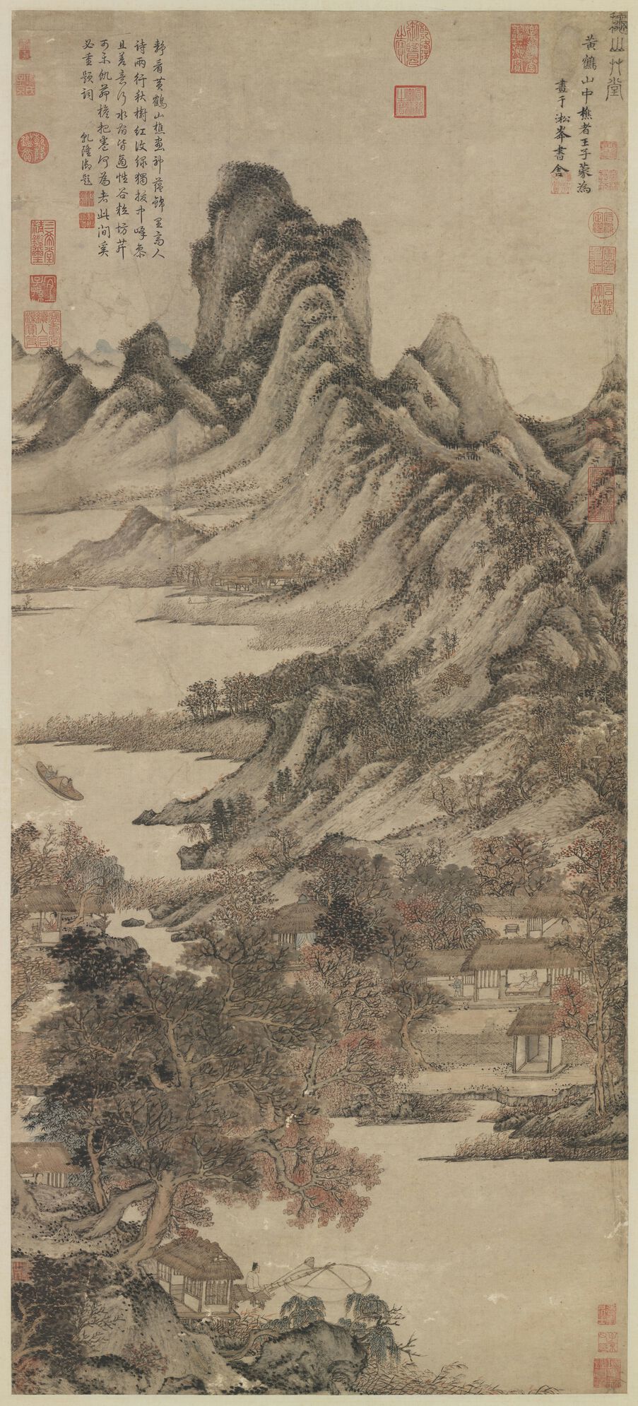 秋山草堂图预览图
