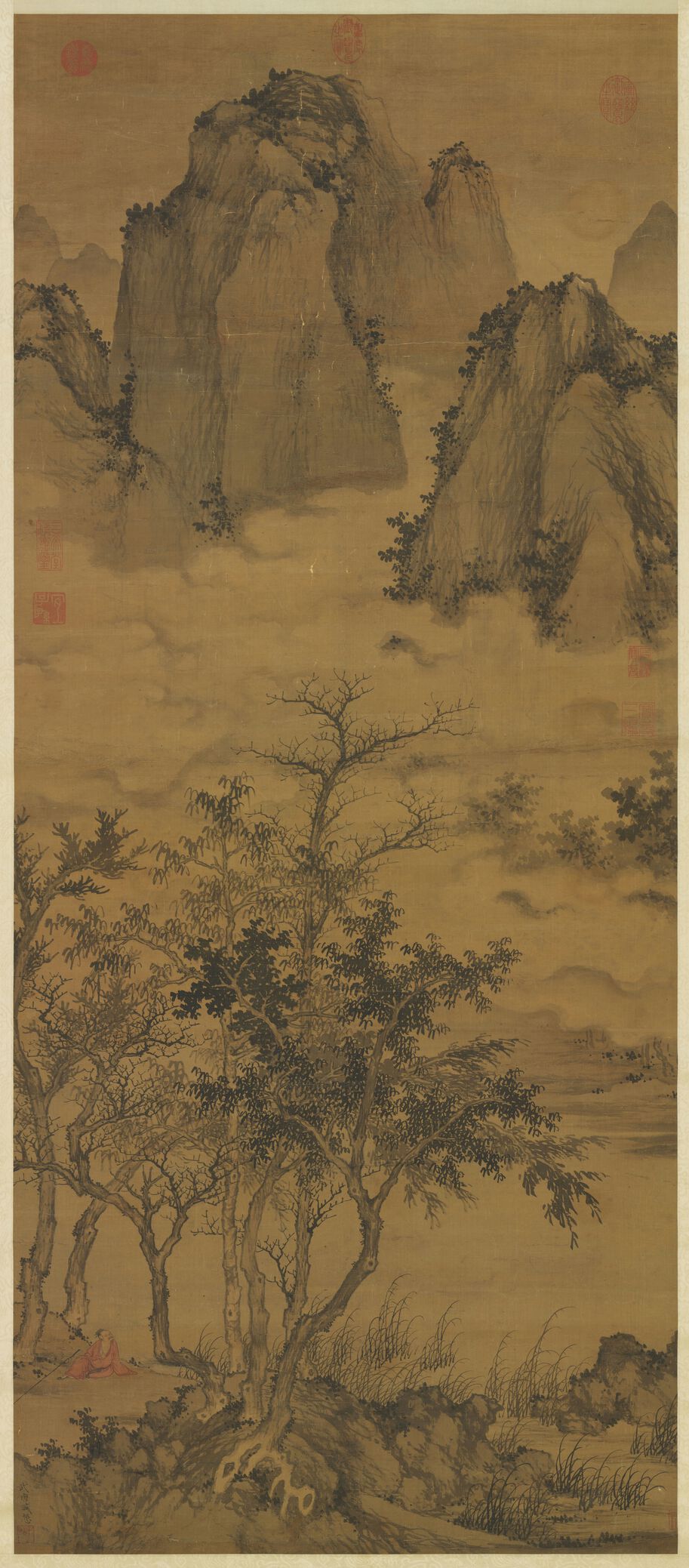 秋林高士图预览图