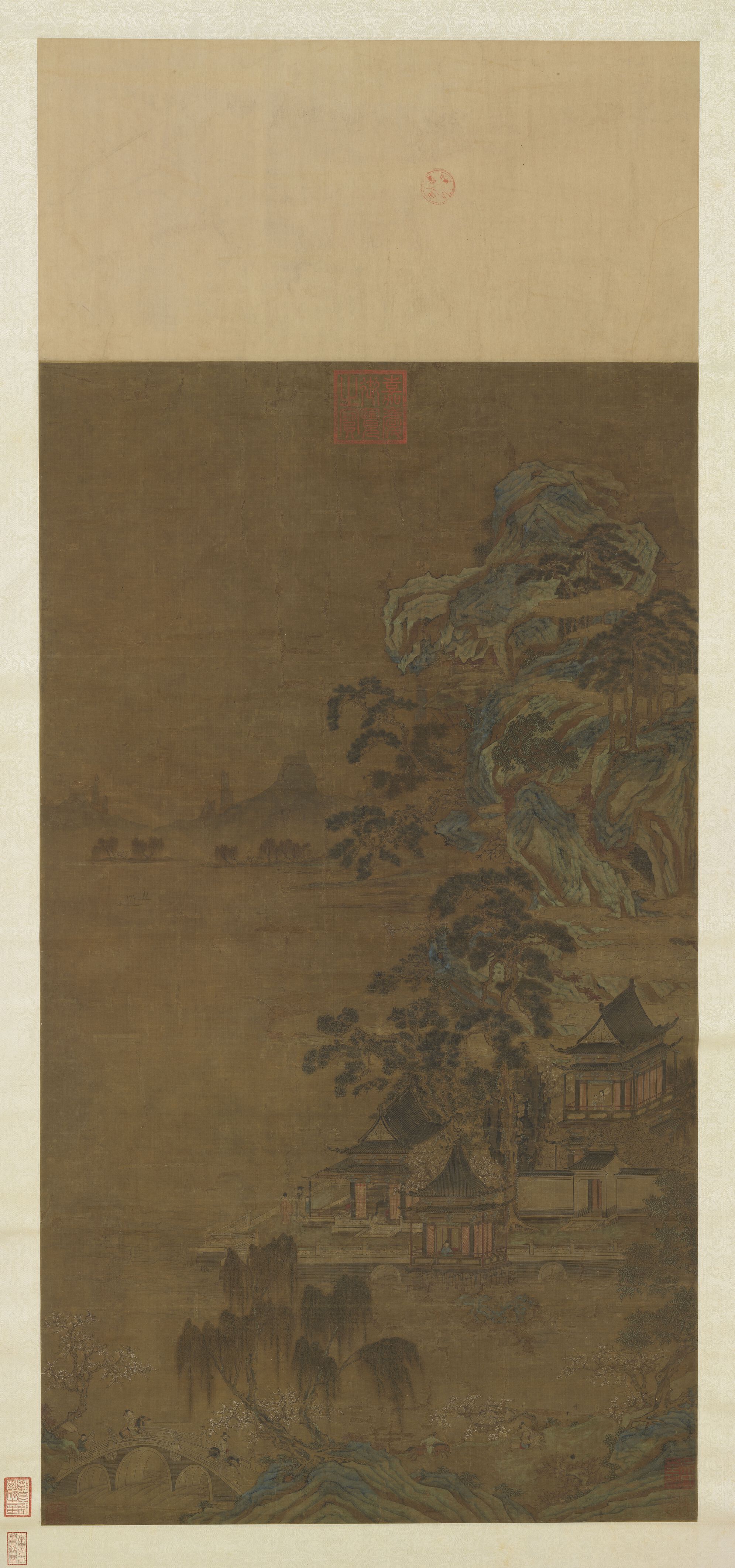 湖亭游骑图缩略图