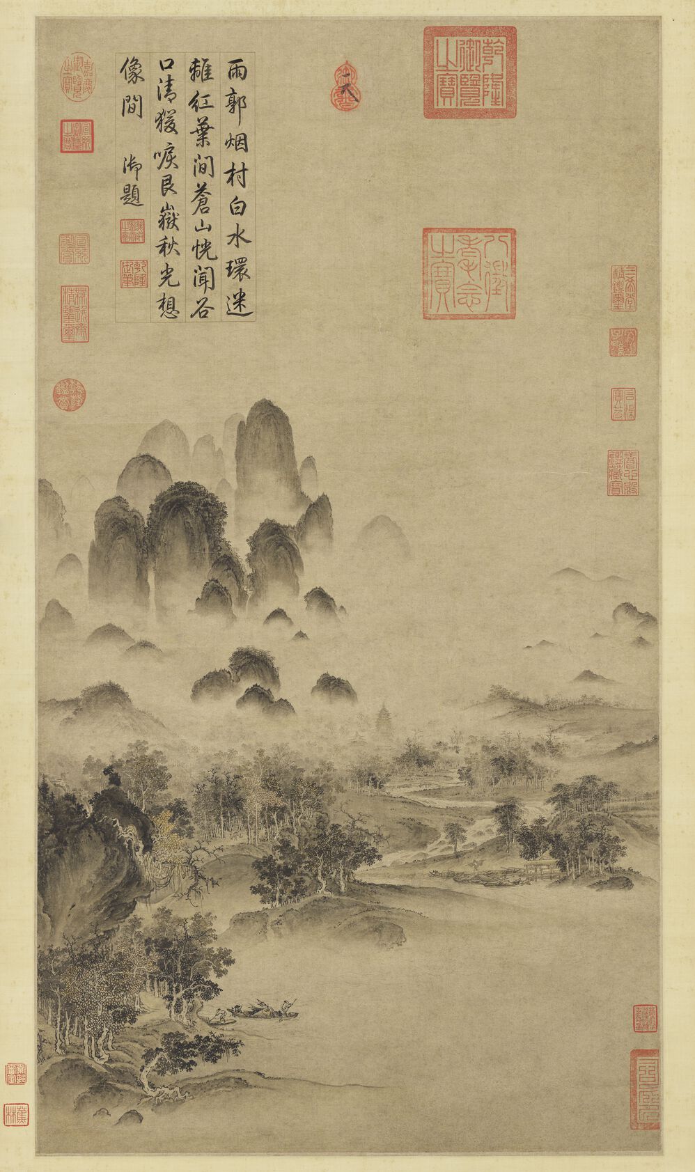 溪山秋色图预览图