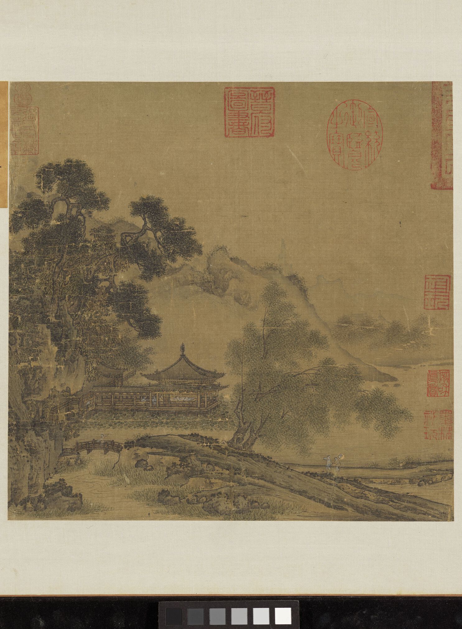 荷亭销夏图预览图