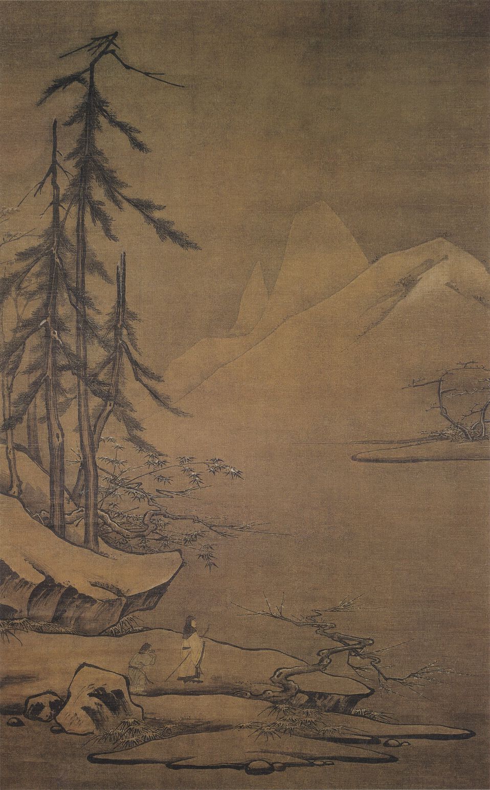 雪屐观梅图预览图