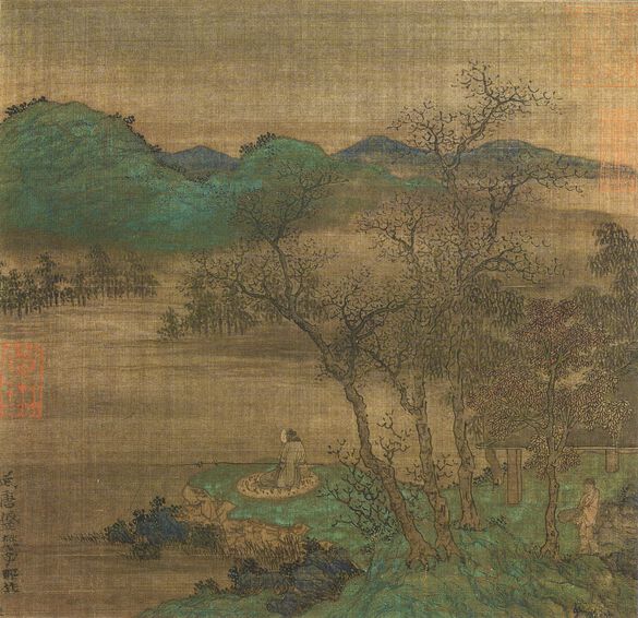 秋江垂钓图预览图