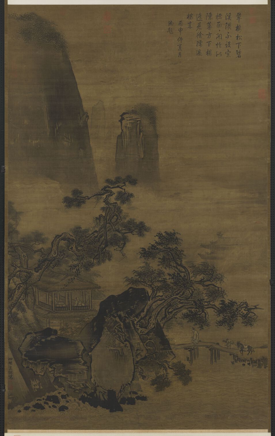 溪桥访友图预览图