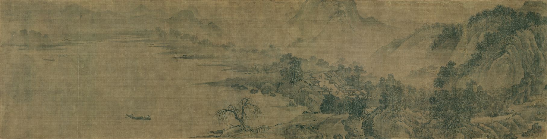 潇湘八景图卷之山市晴岚预览图