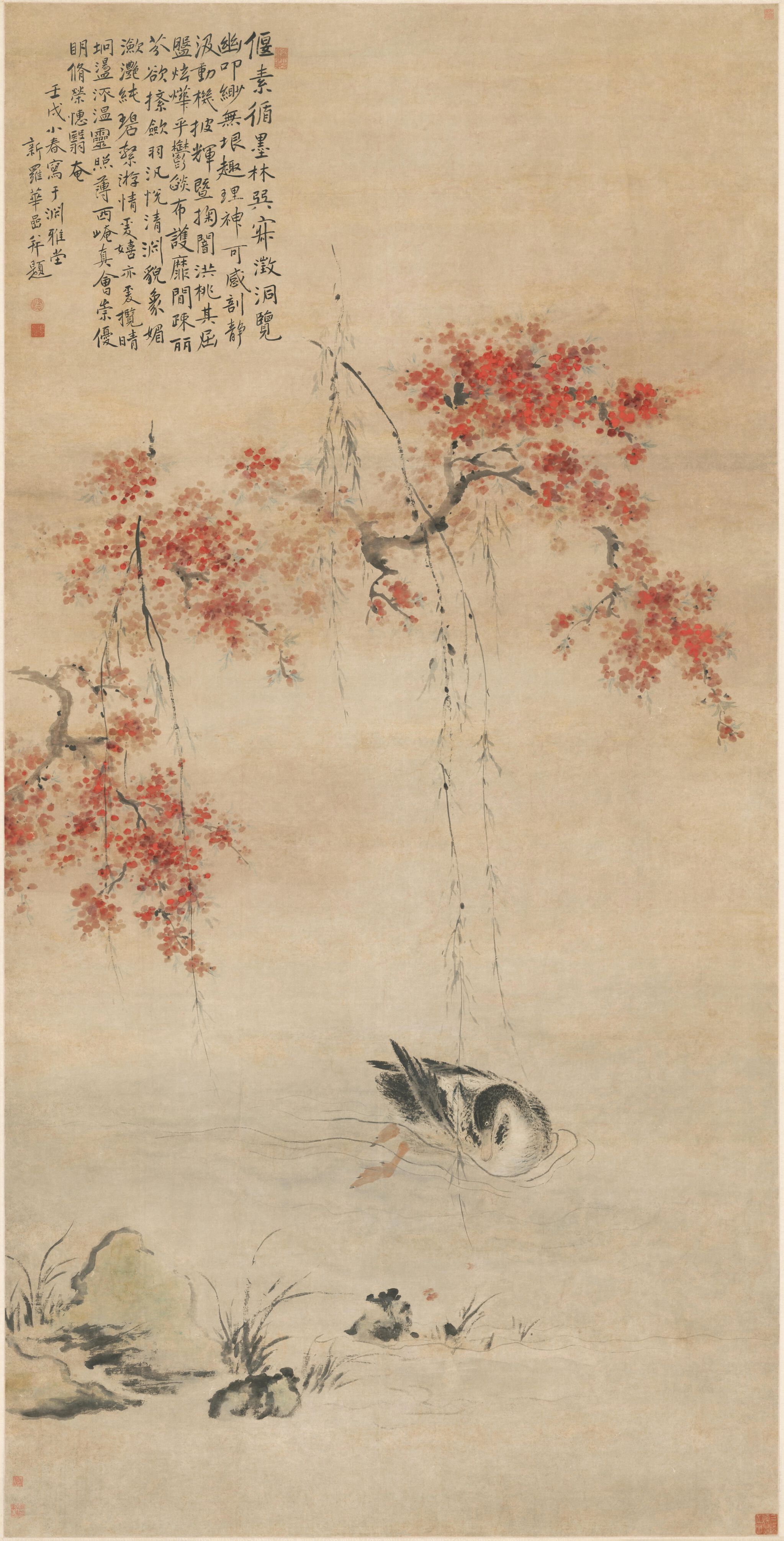 桃潭浴鸭图预览图
