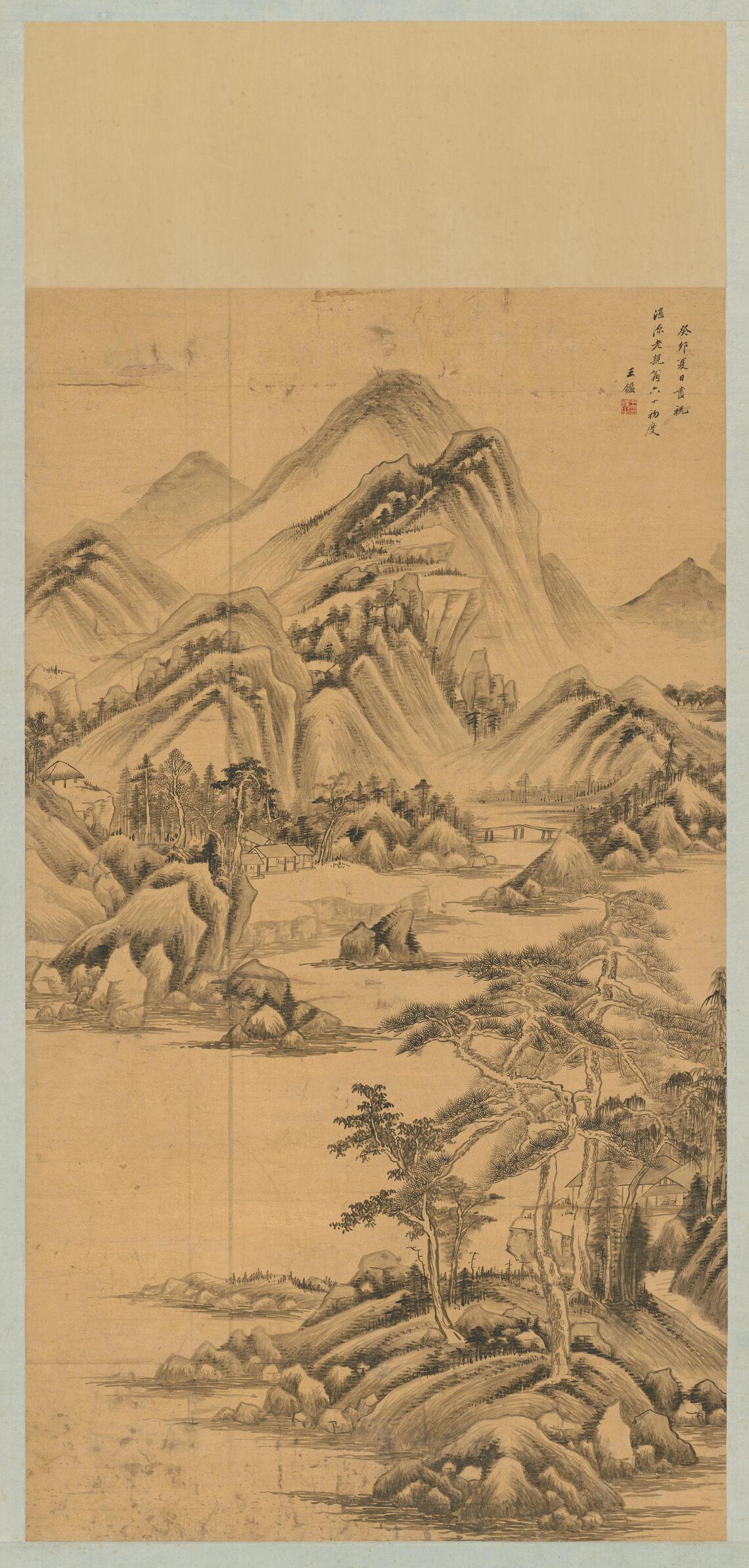 山水图轴预览图