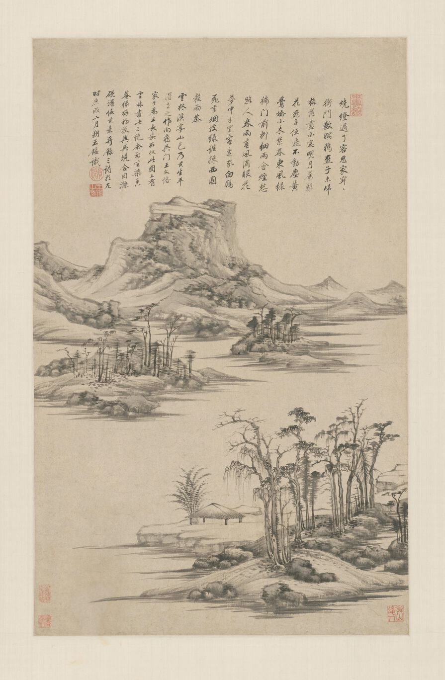 仿倪云林溪亭山色图缩略图