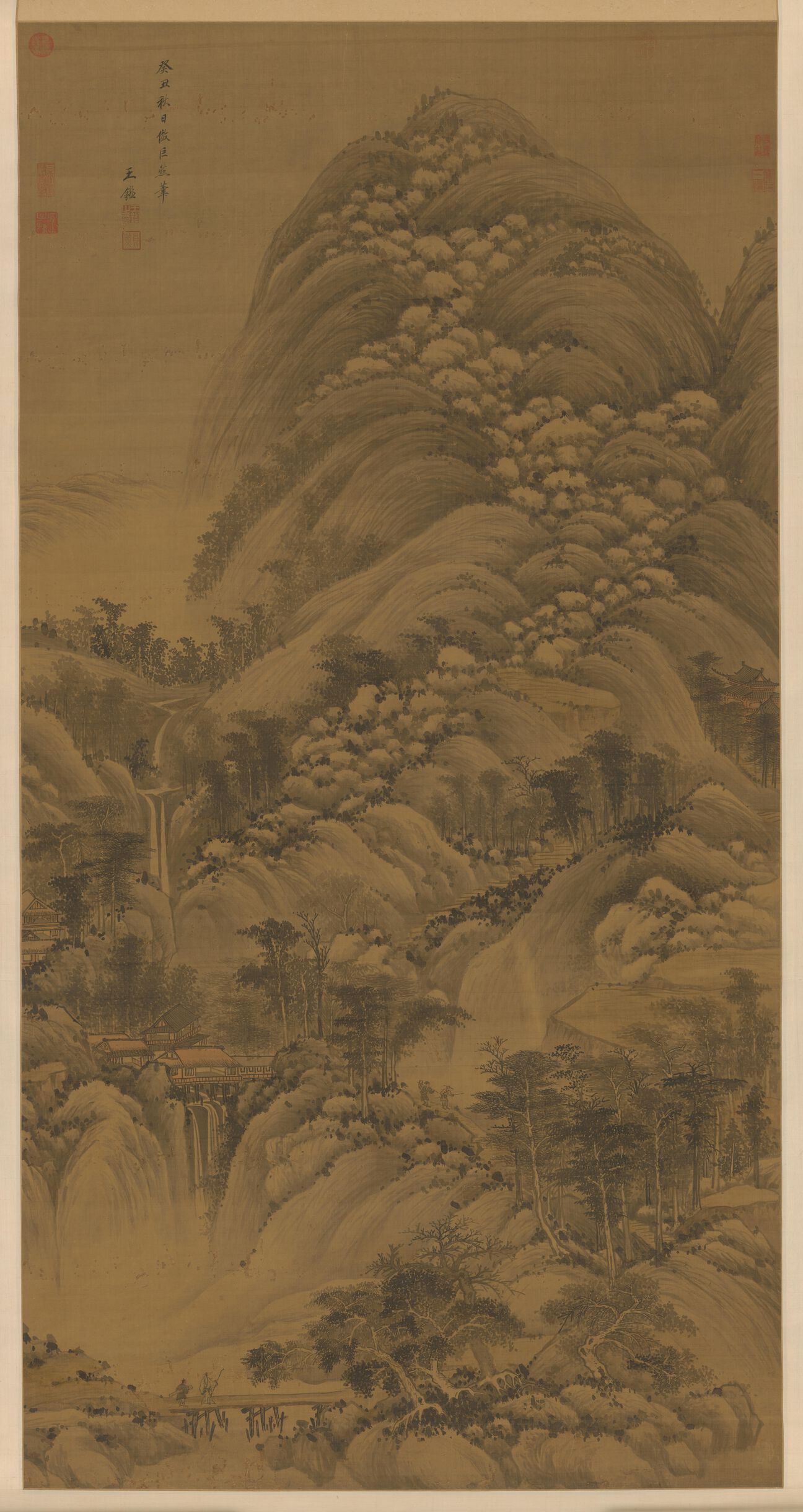 仿巨然山水预览图