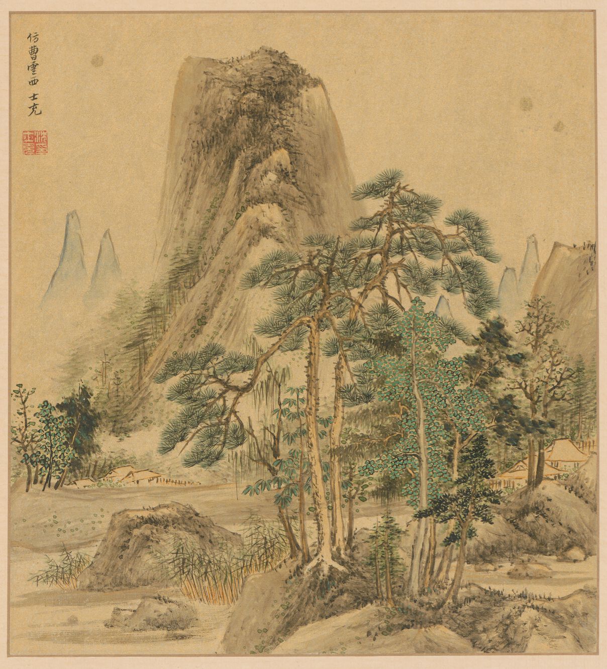 仿曹云西山水册预览图