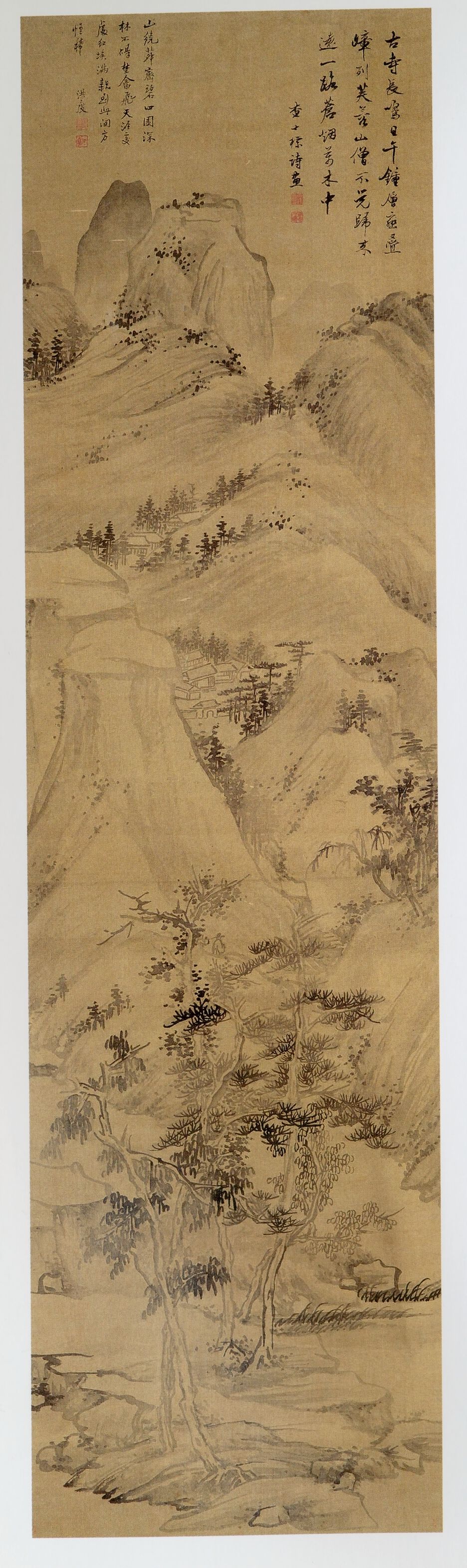 深山古寺图预览图