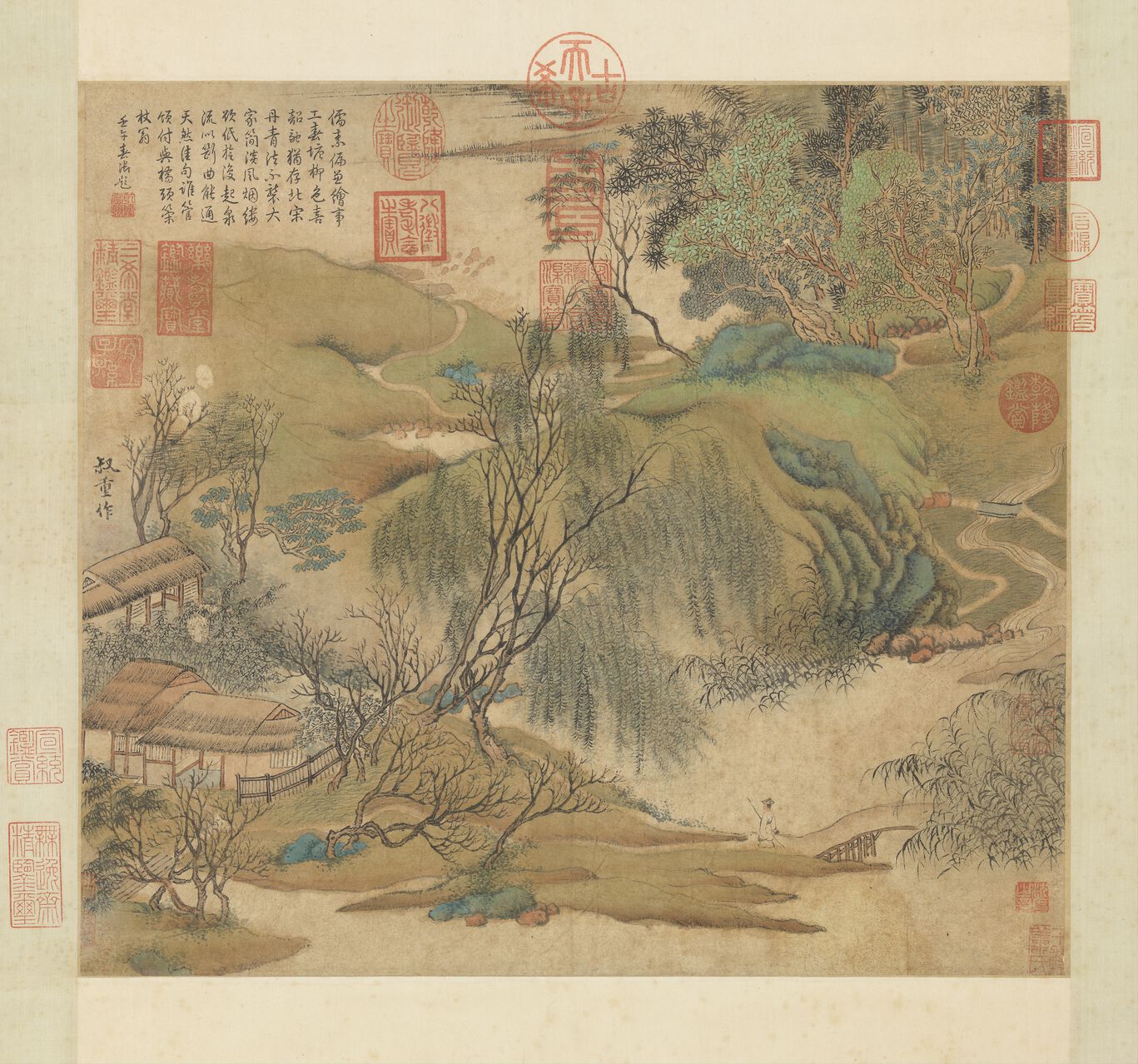 春塘柳色图预览图