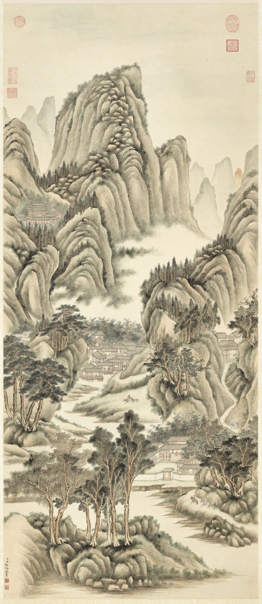 春山游骑图缩略图