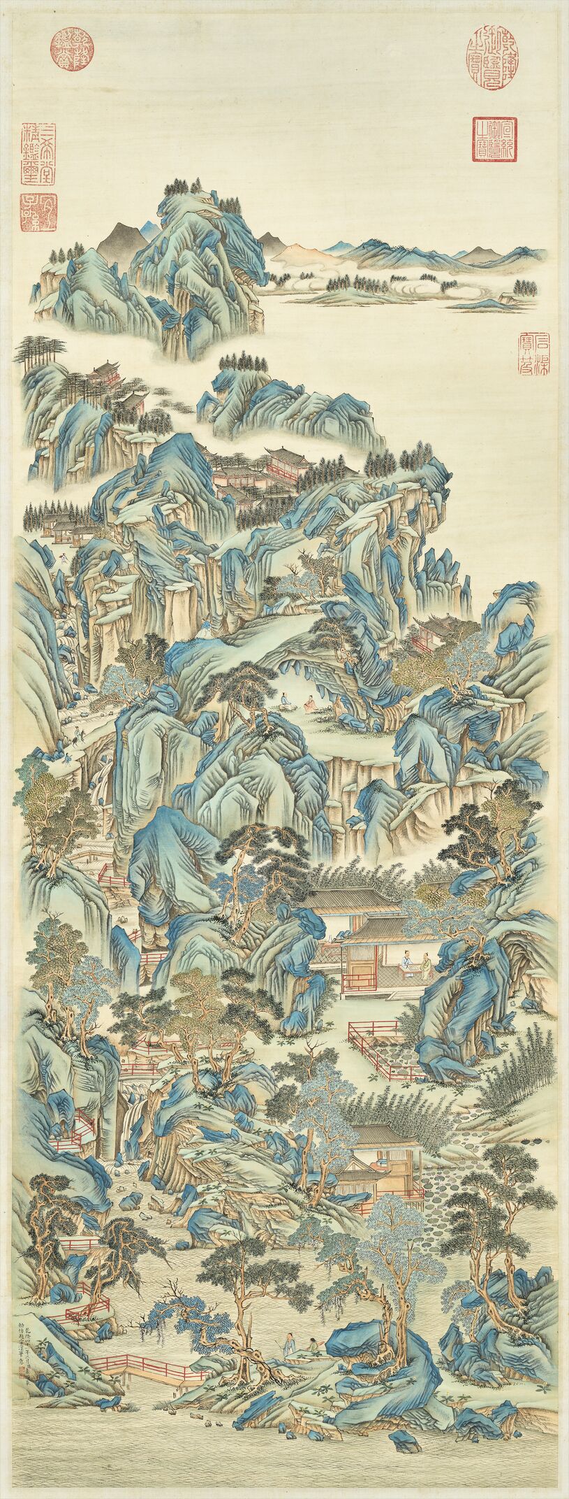 仿赵宗汉山水图预览图