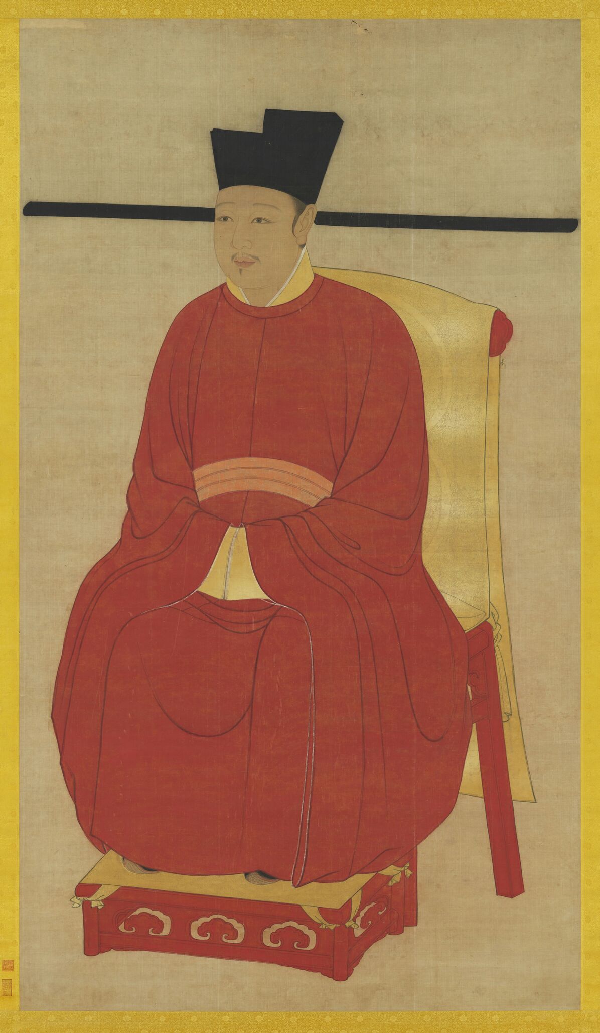 宋徽宗坐像预览图