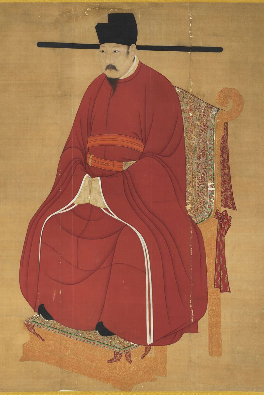 宋仁宗坐像轴预览图