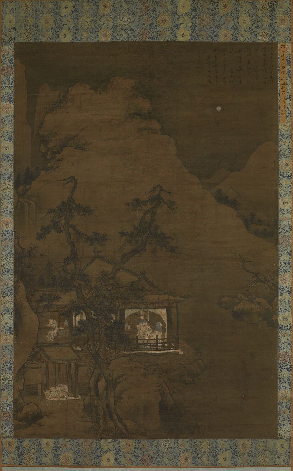 山斋赏月图预览图