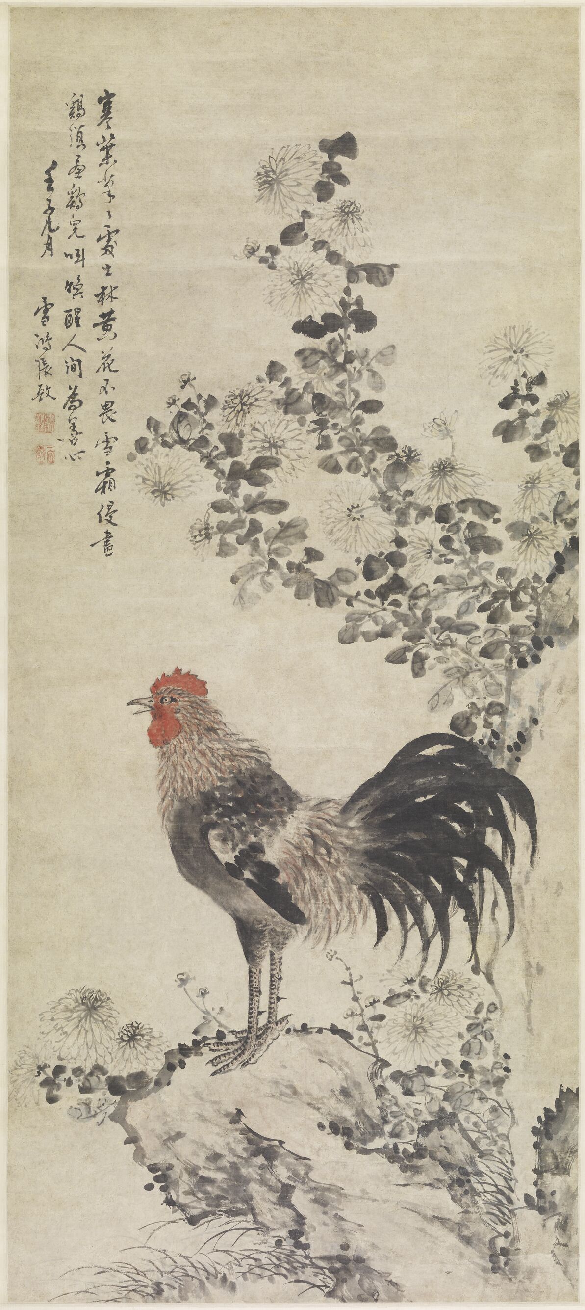秋菊公鸡图缩略图