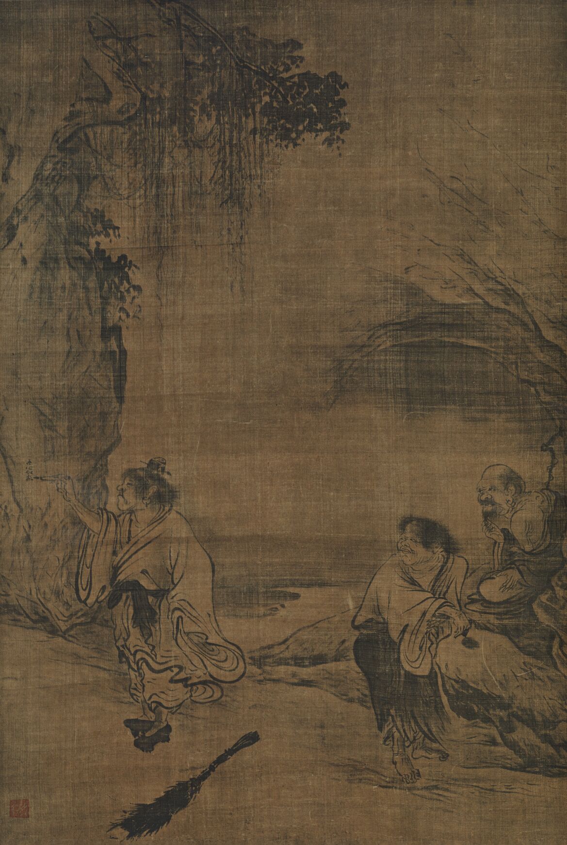 寒山拾得图预览图