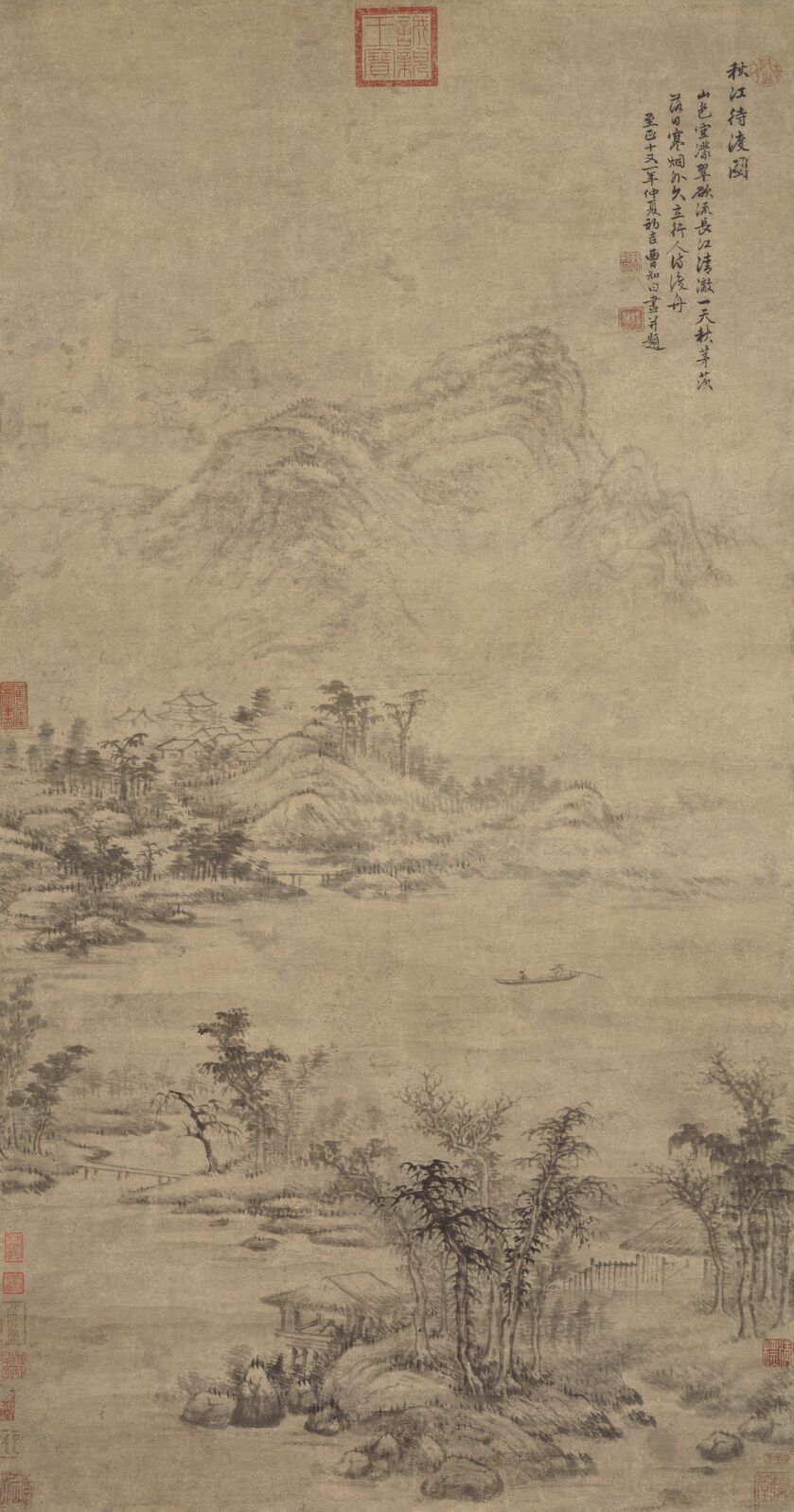 秋江待渡图预览图