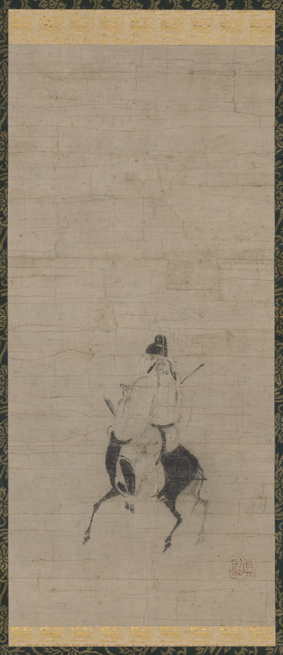 杜子美骑驴图预览图