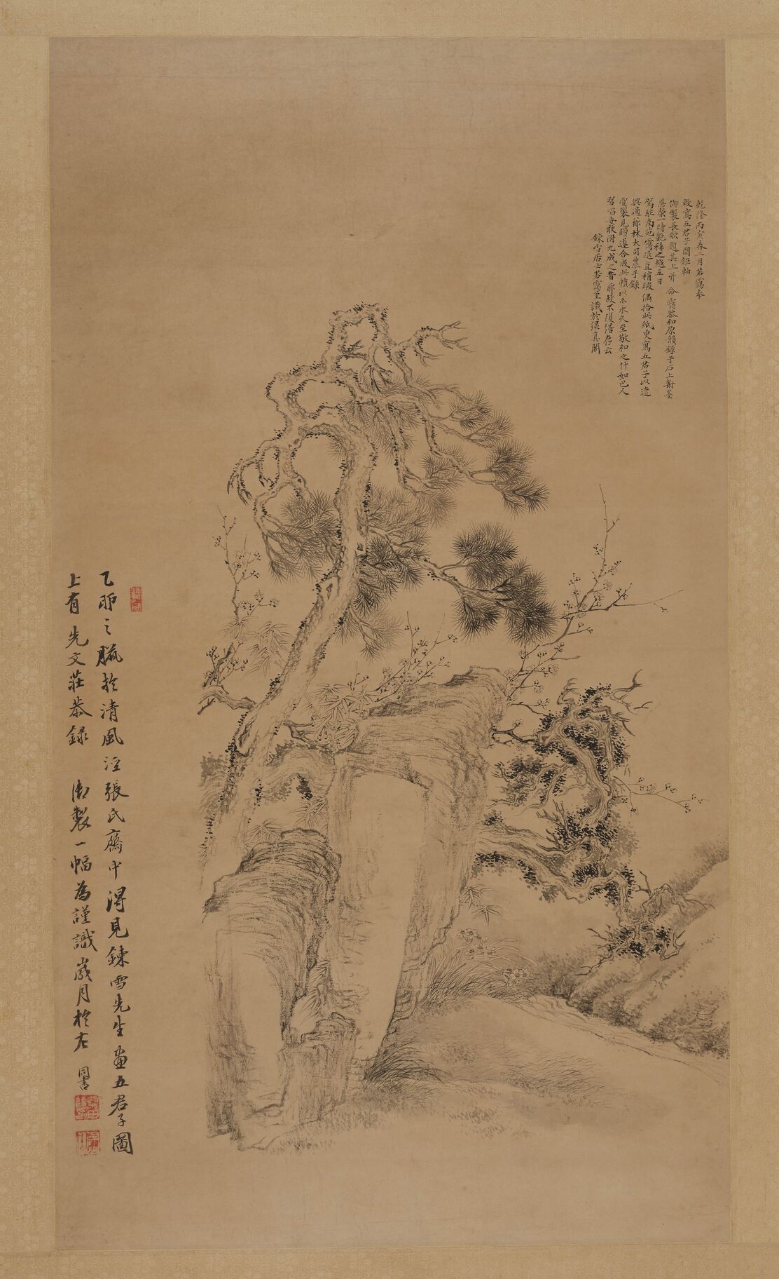 五君子图预览图