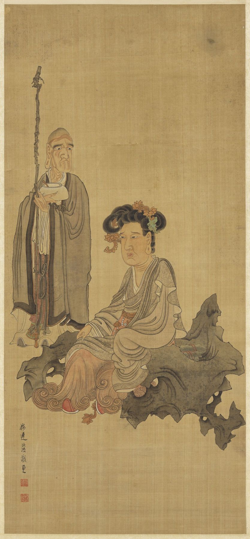 寿星观音图预览图