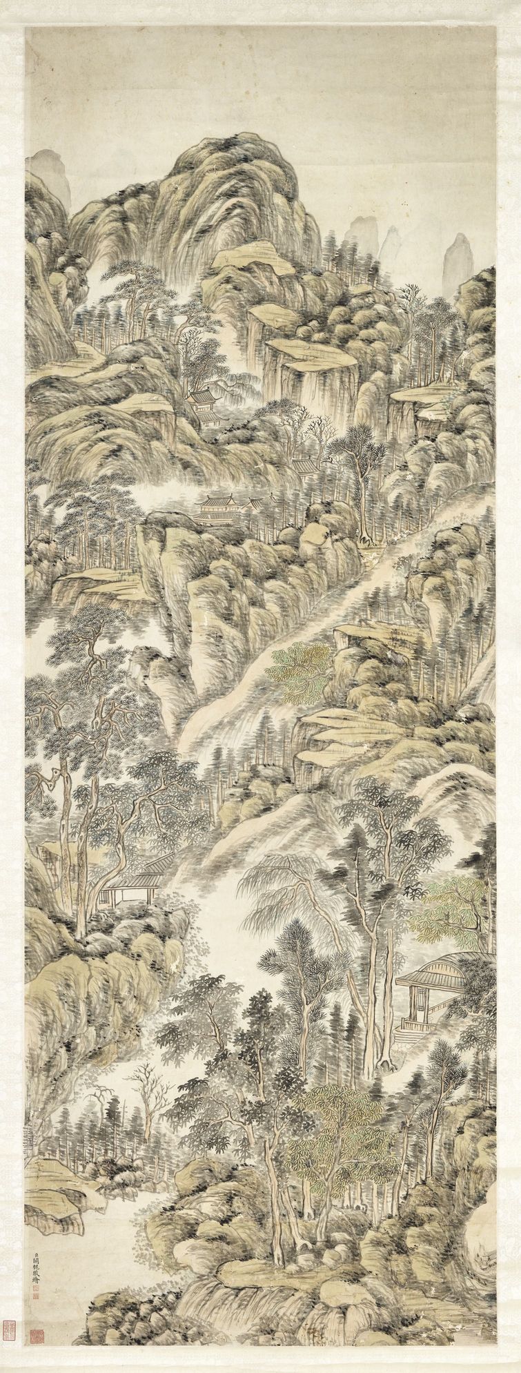 丛山古刹图预览图