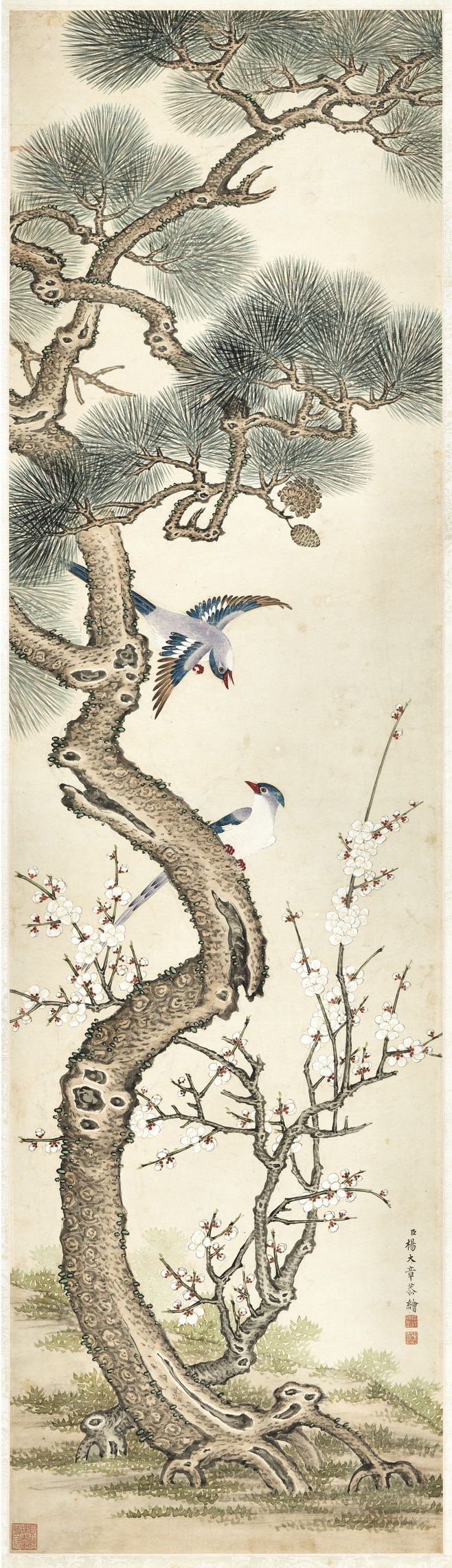 松梅文禽图缩略图
