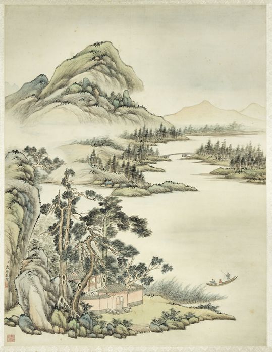 溪山放棹图缩略图