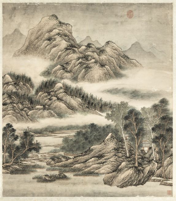云峰烟树图缩略图