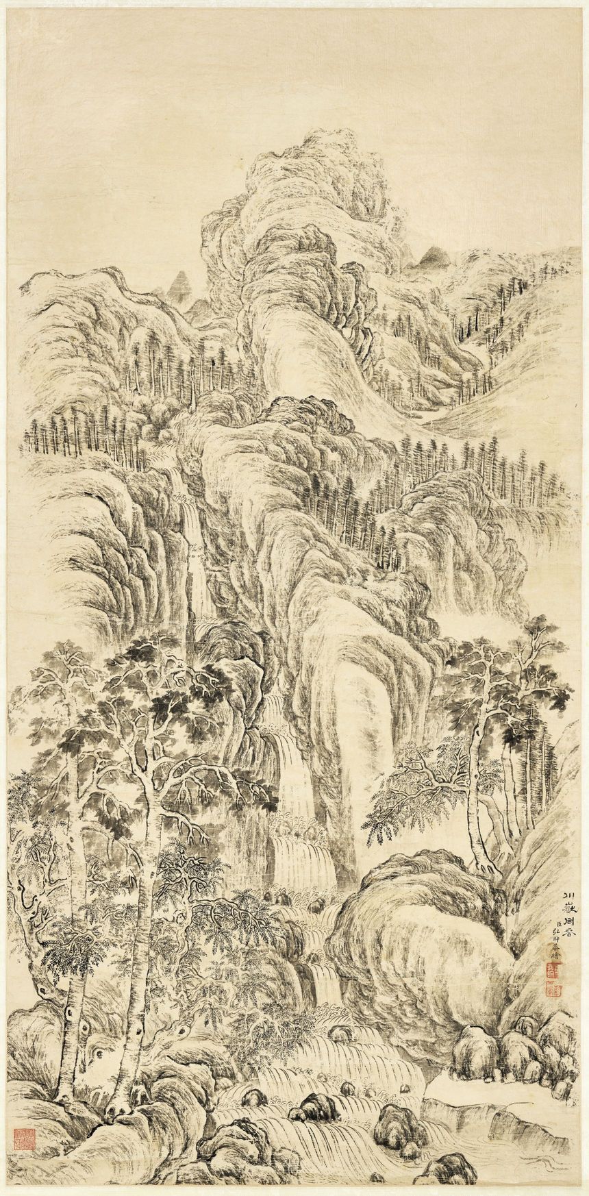 弘旿川岳同春图预览图