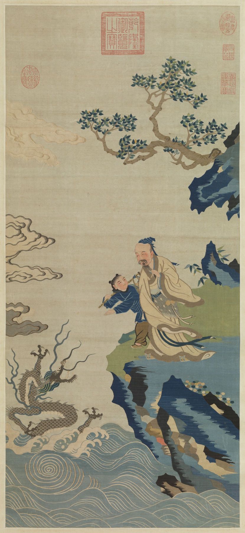 缂丝竹杖化龙图预览图