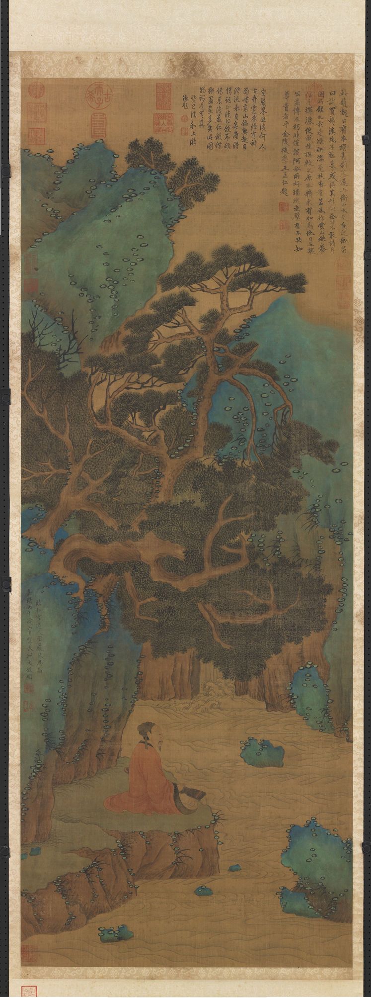 临赵孟𫖯空岩琴思图预览图