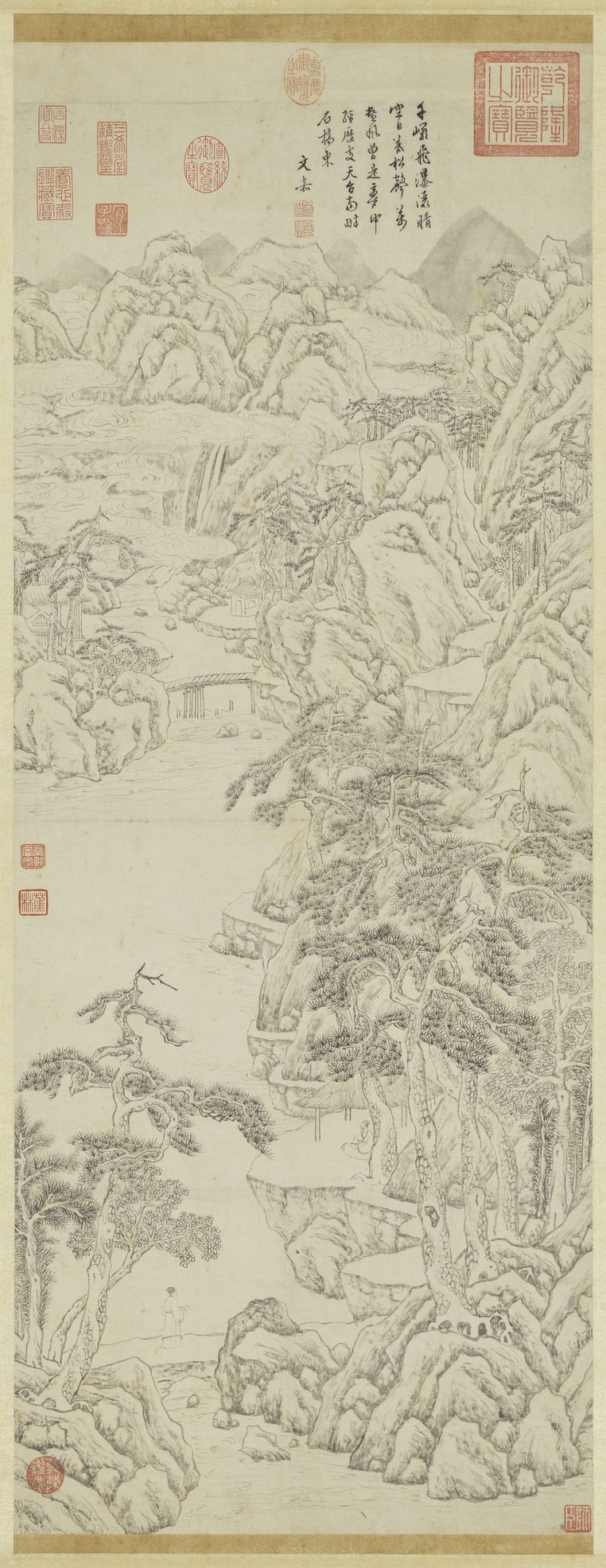 岩瀑松涛图预览图