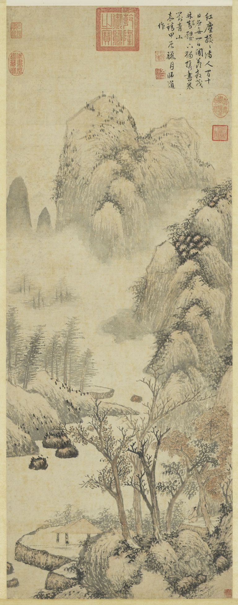 携卷对山图缩略图