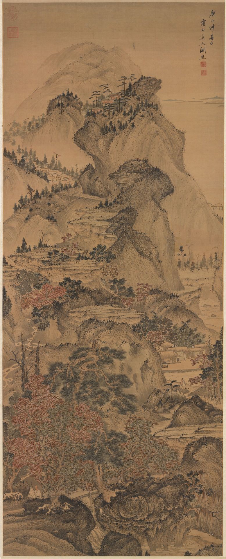 秋林听泉图缩略图