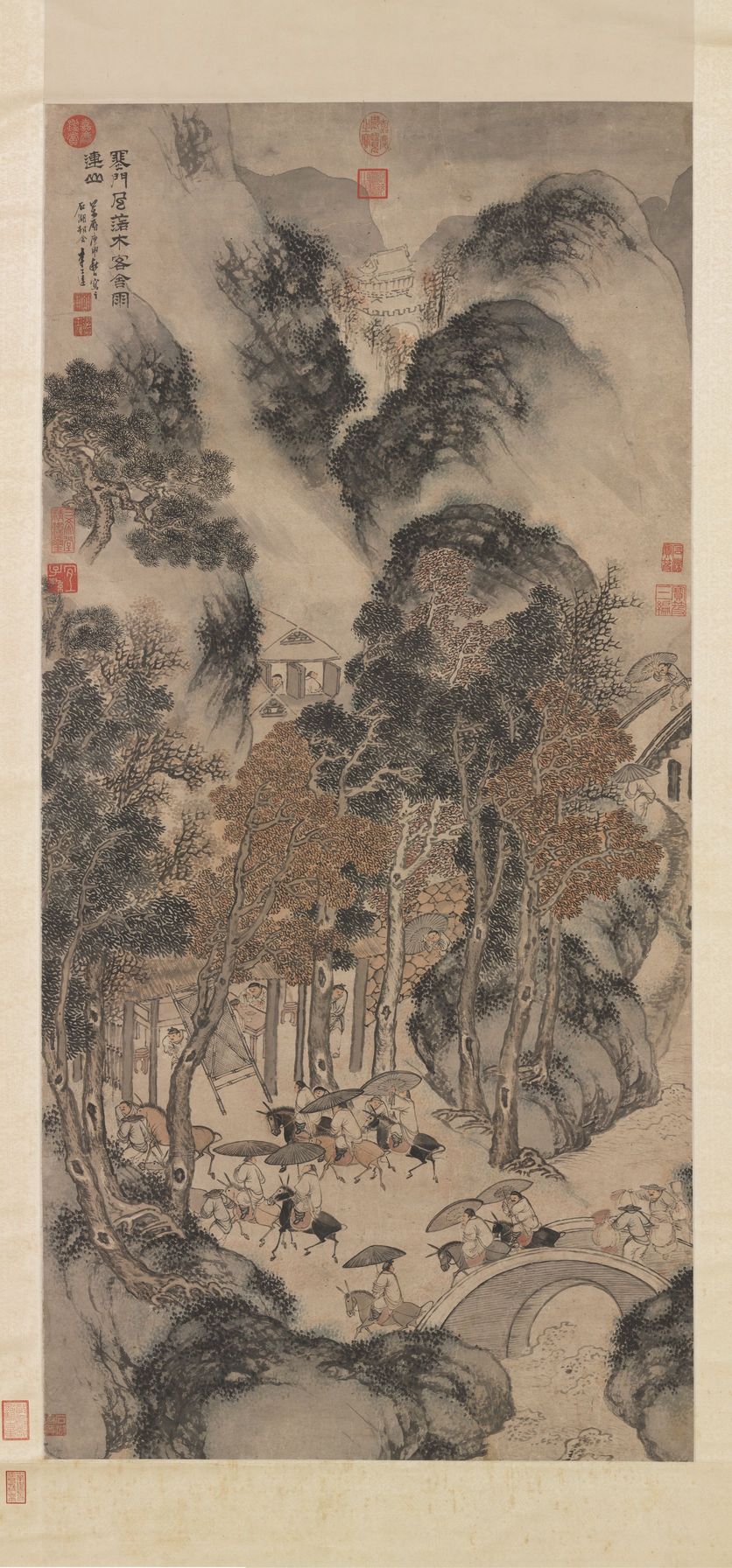 关山风雨图缩略图