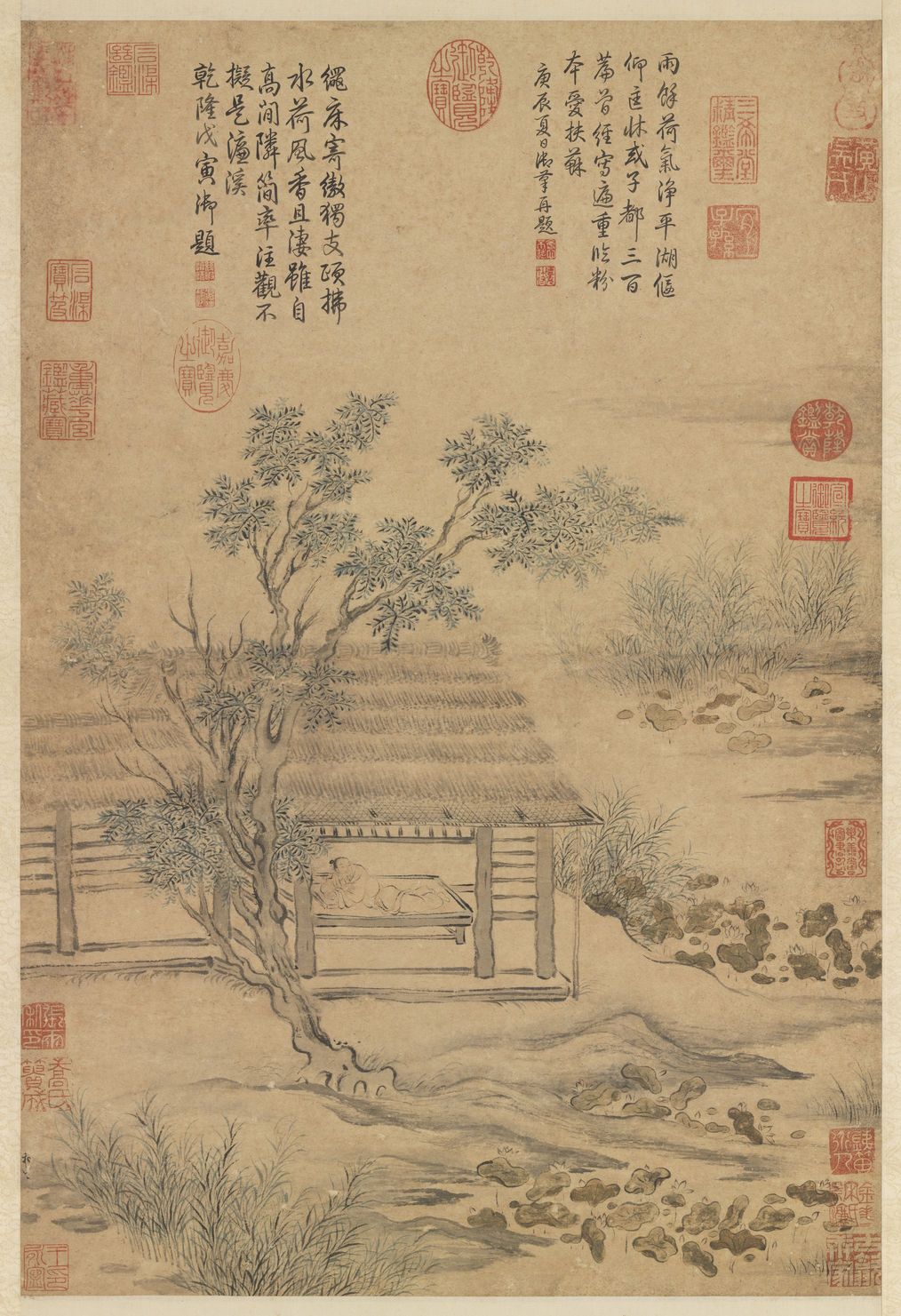 荷亭纳爽图预览图